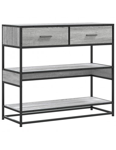 Tavolo Consolle Rovere Sonoma 90x35x80 cm in Legno Multistrato