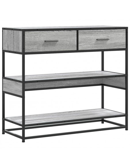 Tavolo Consolle Rovere Sonoma 90x35x80 cm in Legno Multistrato