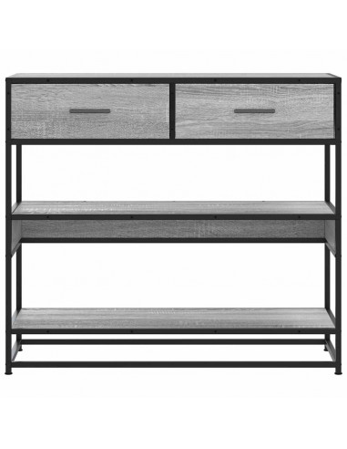 Tavolo Consolle Rovere Sonoma 90x35x80 cm in Legno Multistrato