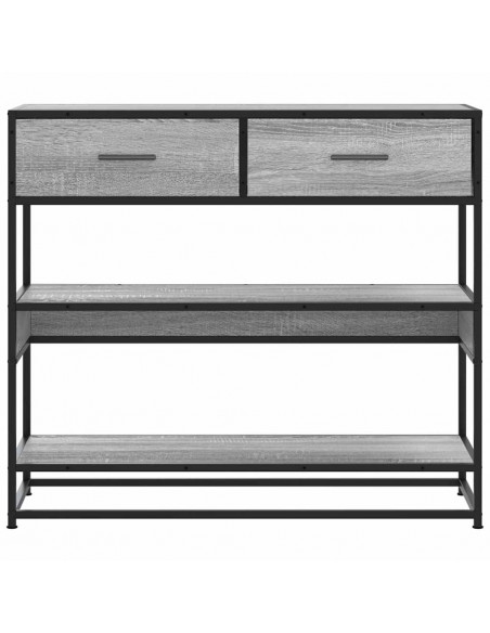 Tavolo Consolle Rovere Sonoma 90x35x80 cm in Legno Multistrato