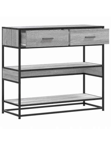 Tavolo Consolle Rovere Sonoma 90x35x80 cm in Legno Multistrato