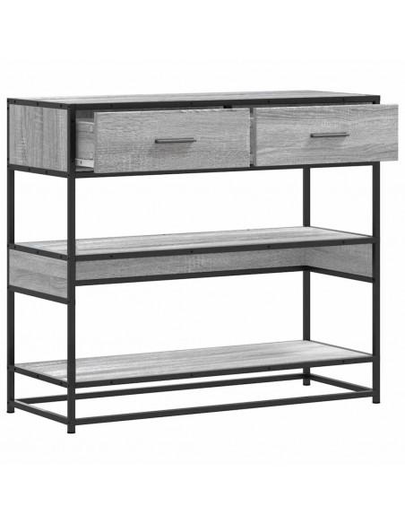 Tavolo Consolle Rovere Sonoma 90x35x80 cm in Legno Multistrato