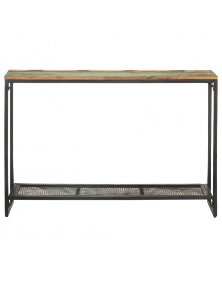 Tavolo Consolle 110x35x75 cm in Legno Massello di Recupero
