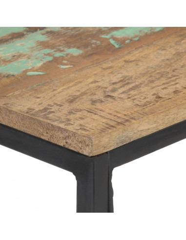 Tavolo Consolle 110x35x75 cm in Legno Massello di Recupero