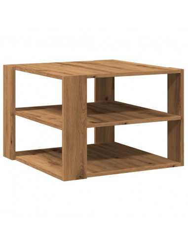 Tavolino Salotto Rovere Artigianale 58x58x40 cm in Truciolato
