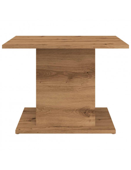 Tavolino Salotto Rovere Artigianale 55,5x55,5x40 cm Truciolato