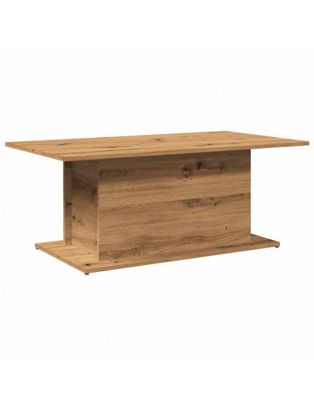 Tavolino Salotto Rovere Artigianale 102x55,5x40cm in Truciolato