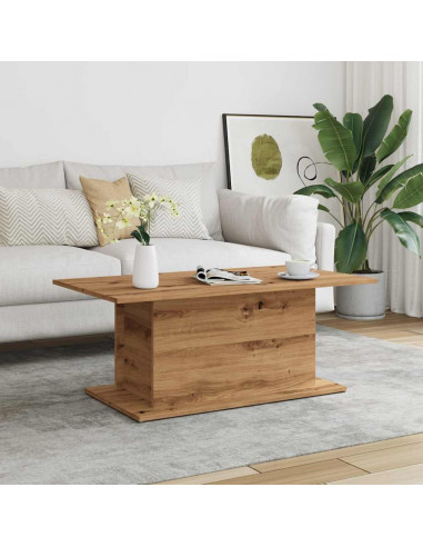 Tavolino Salotto Rovere Artigianale 102x55,5x40cm in Truciolato