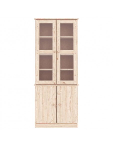 Vetrina ALTA 77x35x186,5 cm in Legno Massello di Pino