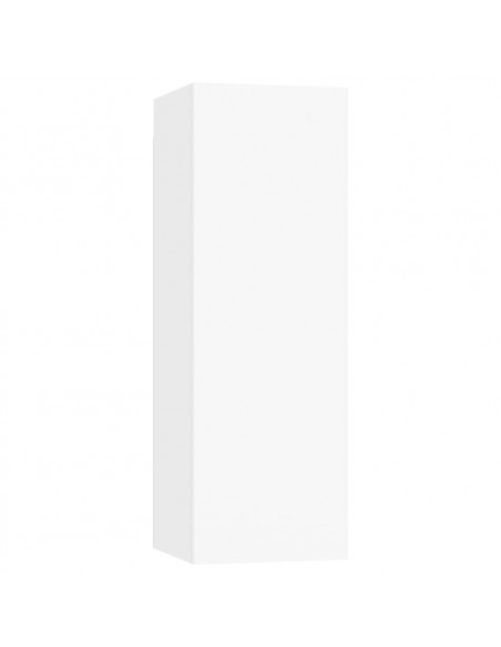 Set di Mobili Porta TV 5 pz Bianco in Legno Multistrato