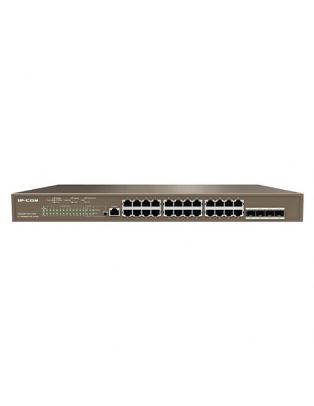 SWITCH IP-COM G5328P-24-41 24P GIGABIT PoE+4P SFP, L3 MANAGED, Max PoE output power:370W max PoE output x Porta:30W