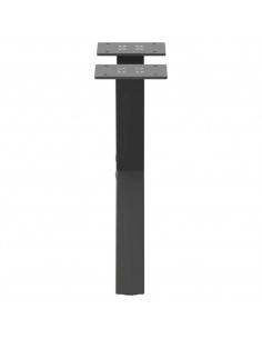 Gambe Tavolino Caffè a X 2 pz Antracite 40x(30-31)cm in Acciaio