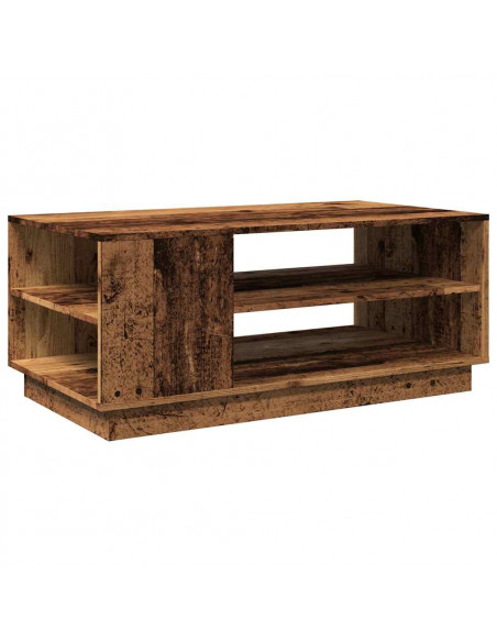 Tavolino da Salotto Legno Antico 102x55x43 cm Legno Multistrato