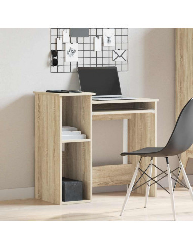 Scrivania e Ripiani Rovere Sonoma 84x40x78 cm Legno Multistrato