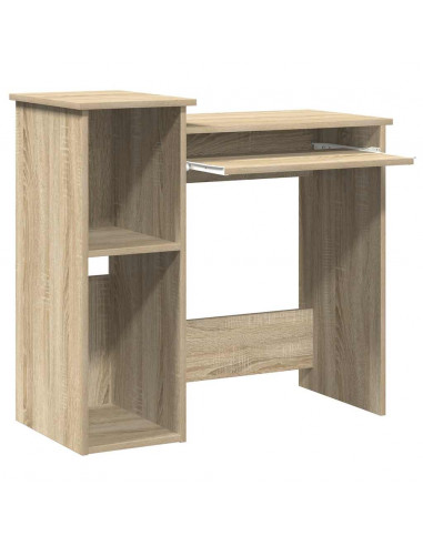 Scrivania e Ripiani Rovere Sonoma 84x40x78 cm Legno Multistrato