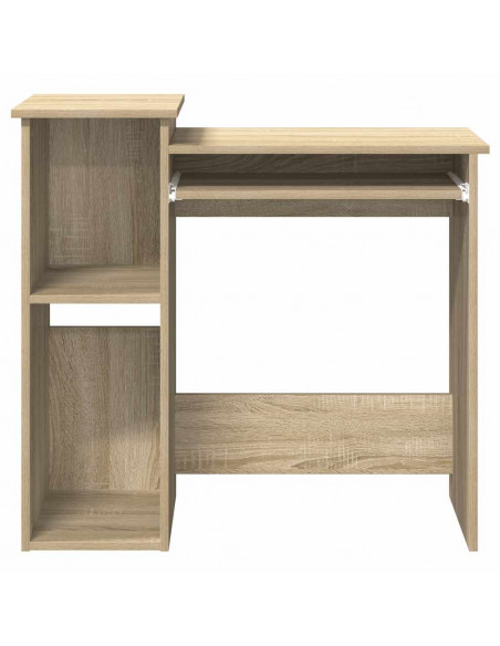 Scrivania e Ripiani Rovere Sonoma 84x40x78 cm Legno Multistrato