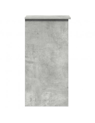 Scrivania Mensole Grigio Cemento 84x40x78 cm Legno Multistrato