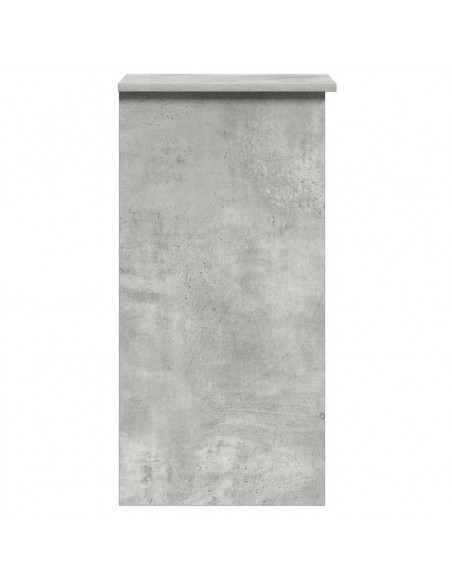 Scrivania Mensole Grigio Cemento 84x40x78 cm Legno Multistrato