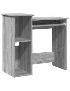 Scrivania Mensole Grigio Sonoma 84x40x78 cm Legno Multistrato