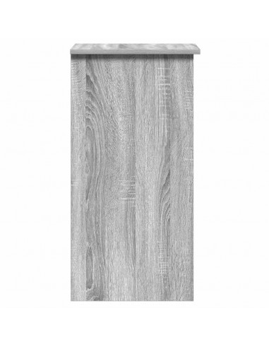 Scrivania Mensole Grigio Sonoma 84x40x78 cm Legno Multistrato