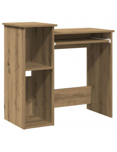 Scrivania Mensole Rovere Artigianale 84x40x78 cm Truciolato