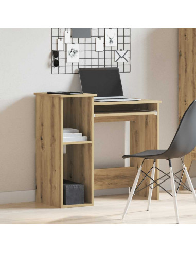 Scrivania Mensole Rovere Artigianale 84x40x78 cm Truciolato