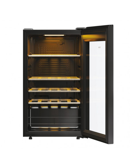Haier Wine Bank 50 Serie 3 HWS34GGH1 Cantinetta vino con compressore Libera installazione Nero 34 bottiglia/bottiglie