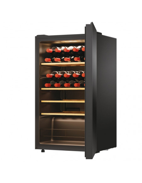 Haier Wine Bank 50 Serie 3 HWS34GGH1 Cantinetta vino con compressore Libera installazione Nero 34 bottiglia/bottiglie