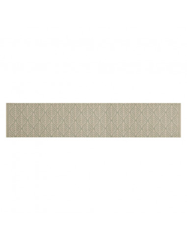 Tappeto da Cucina Lavabile Foglie 60x300 cm in Velluto