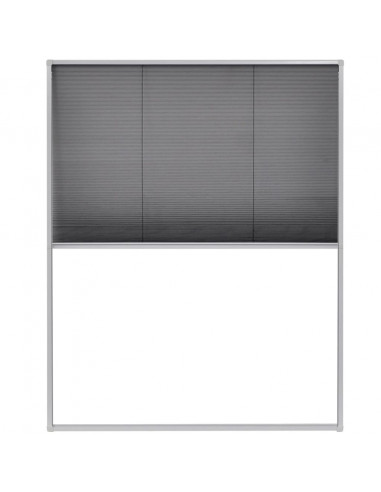 Zanzariera Plissettata per Finestre in Alluminio 80x100 cm