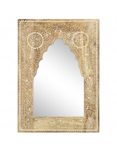 Specchio Dipinto a Mano 40x55 cm in Legno Massello di Mango 2