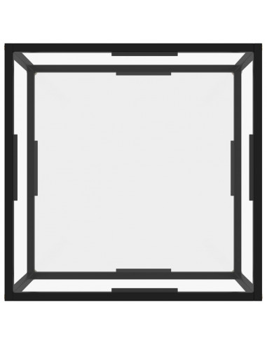 Tavolino da Salotto Trasparente 60x60x35 cm in Vetro Temperato