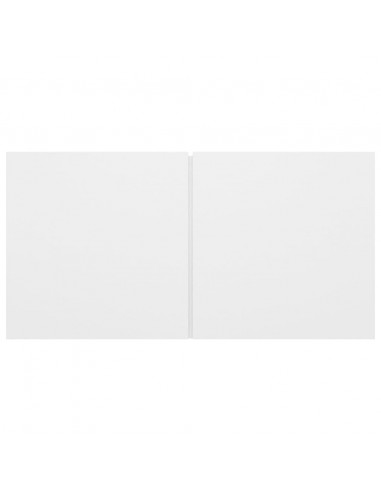 Set di Mobili Porta TV 4 pz Bianco in Legno Multistrato