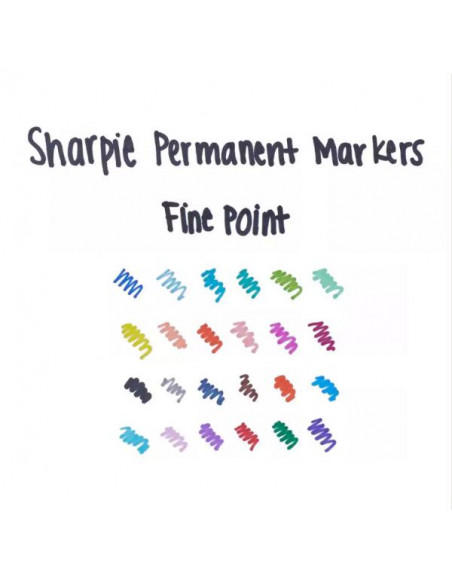 Sharpie Fine Point marcatore permanente Rosso Punta sottile