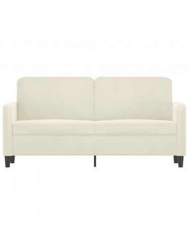 Divano a 2 Posti crema 140 cm in Velluto