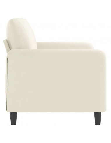 Divano a 2 Posti crema 140 cm in Velluto