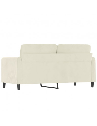 Divano a 2 Posti crema 140 cm in Velluto