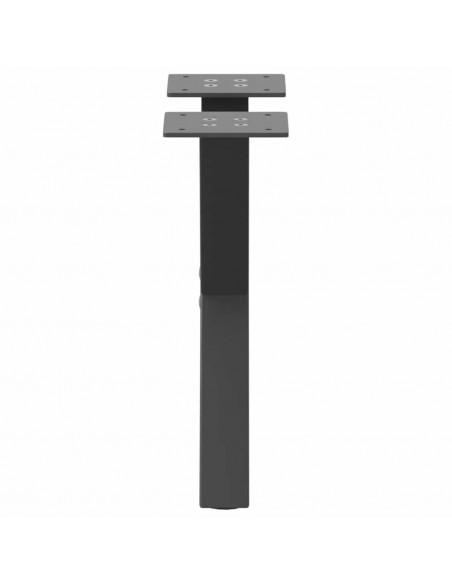 Gambe per Tavolino da Caffè a Forma di X 2 pz Antracite 30x(30-31) cm Acciaio