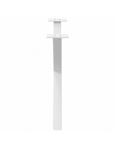 Gambe Tavolino Caffè a X 2 pz Bianco 70x(42-43) cm Acciaio