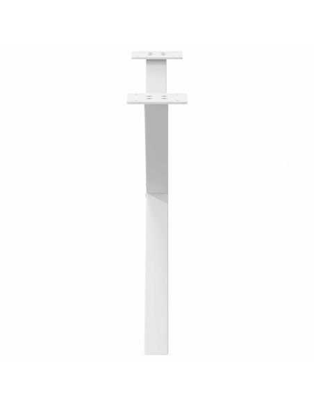 Gambe Tavolino Caffè a X 2 pz Bianco 70x(42-43) cm Acciaio