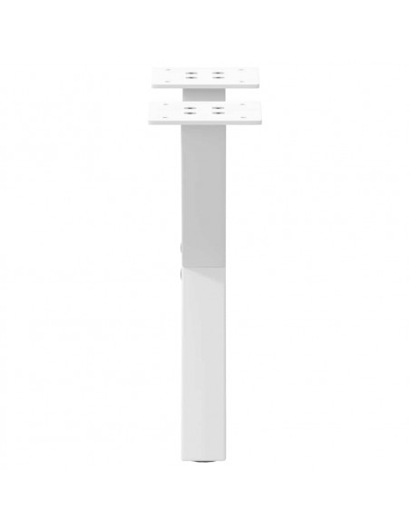 Gambe Tavolino da Caffè a X 2 pz Bianco 40x(30-31)cm in Acciaio