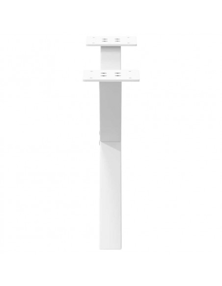 Gambe Tavolino da Caffè a X 2 pz Bianco 60x(30-31)cm in Acciaio
