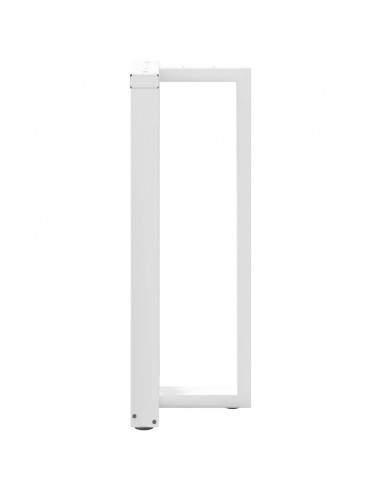 Gambe Tavolo Bar a Forma T 2pz bianco 50x35x(101-102)cm Acciaio
