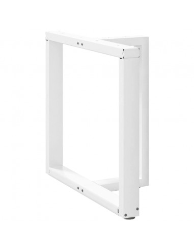Gambe Tavolo Pranzo Forma T 2pz Bianco 70x35x(72-73) cm Acciaio