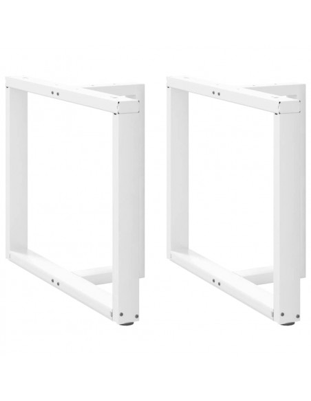 Gambe Tavolo Pranzo Forma T 2pz Bianco 90x35x(72-73)cm Acciaio