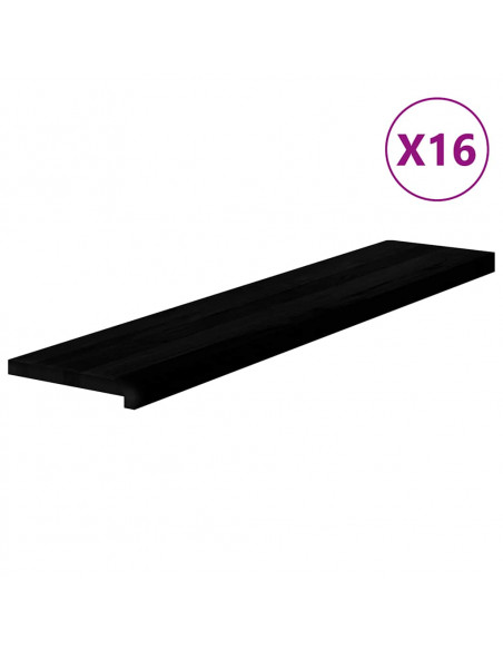 Gradini 16 pz Marrone Scuro 120x30x2 cm Legno Massello Rovere