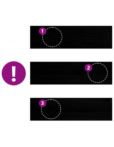 Gradini 16 pz Marrone Scuro 90x25x2 cm Legno Massello Rovere