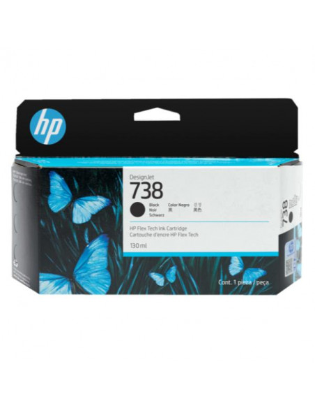 HP 738 130-ML BLACK DESIGNJET INK