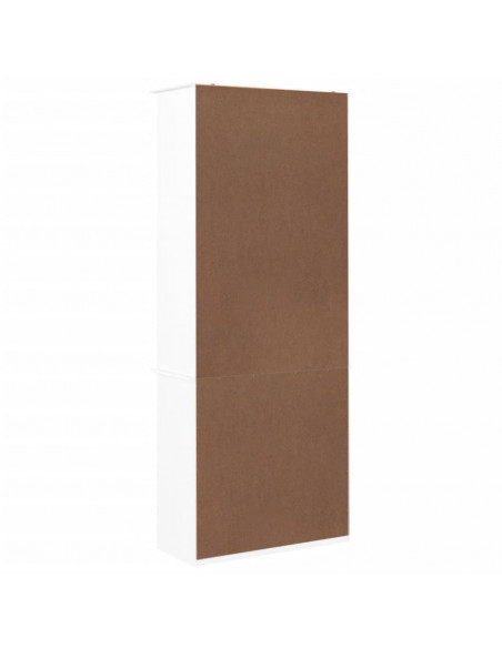 Libreria con Cassetti ALTA Bianca 77x35x186,5 cm Massello Pino