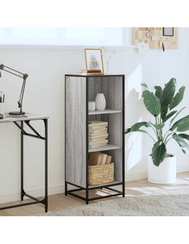 Libreria Grigio Sonoma 40x35x107,5 cm in Legno Multistrato